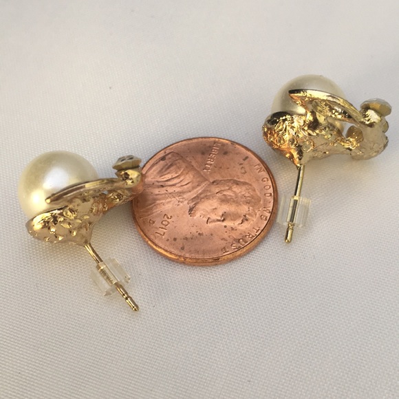 New! Set Hemp Pearl Necklace & Earrings - Picture 6 of 6